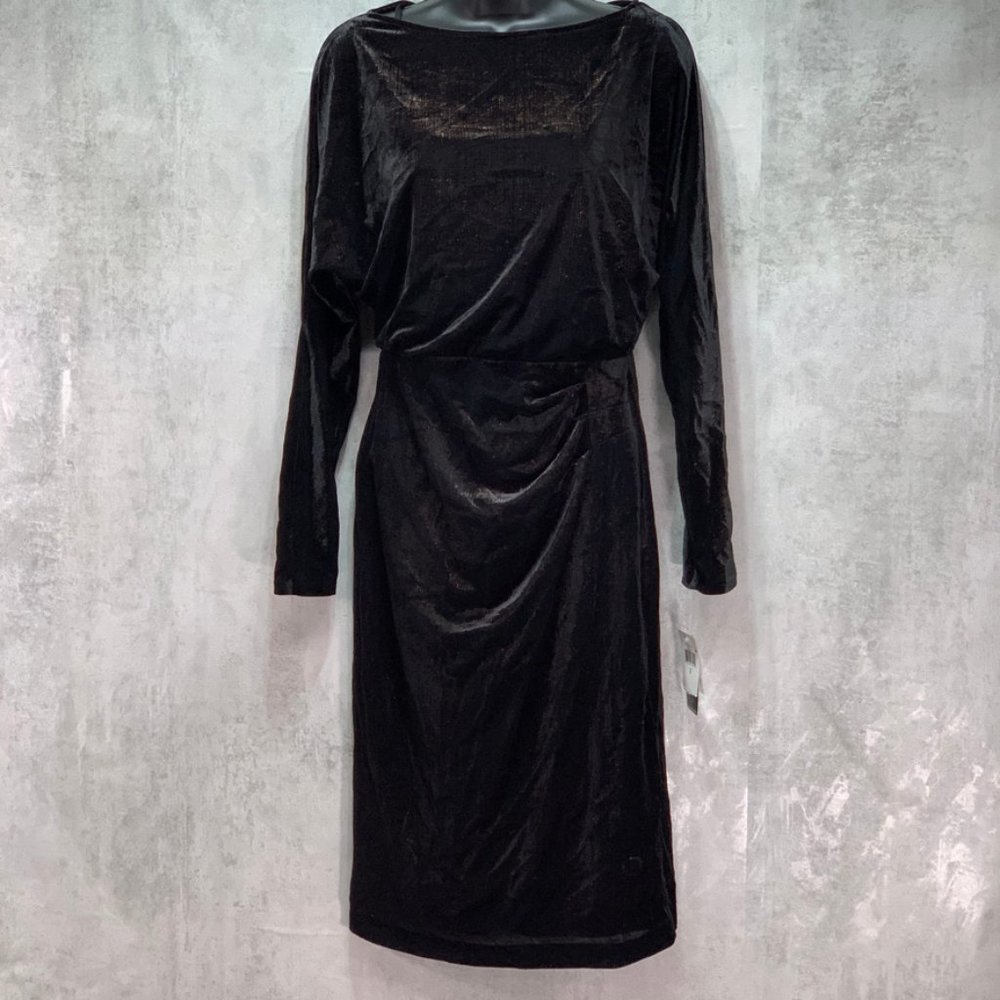 Lauren Ralph Lauren Black Split Dolman Sleeve Bodi